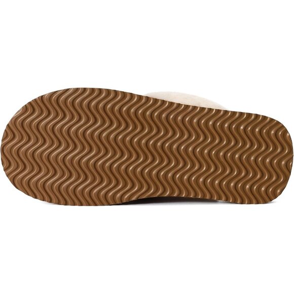 Women's Fuzzy Platform Slippers: Memory Foam Cozy House Shoes for Winter, Size 8 - Picture 5 of 7